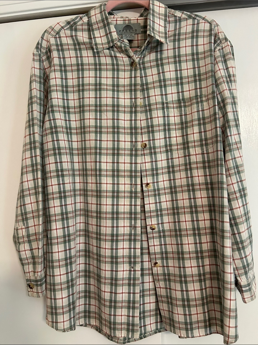 Women’s Green Plaid Button-Down Shirt by J. Crew